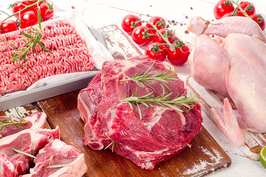 Variety of meats