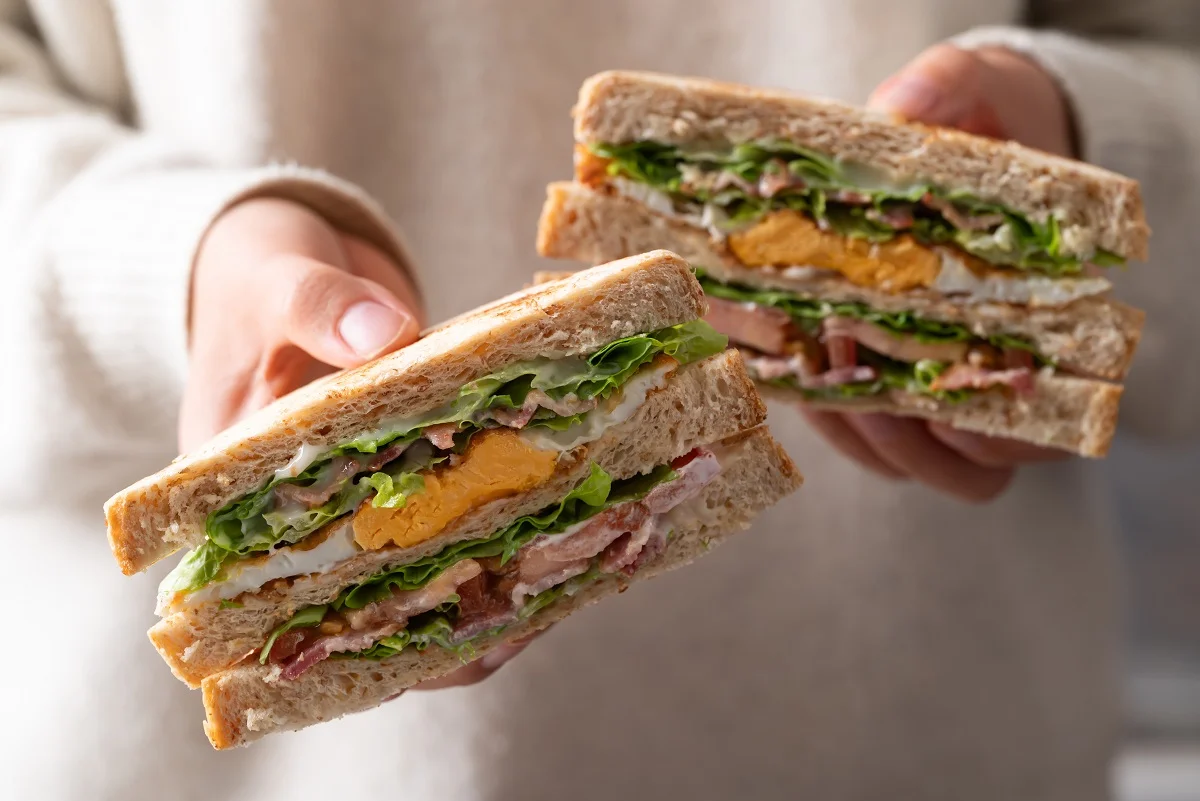 Whole wheat bread sandwhich