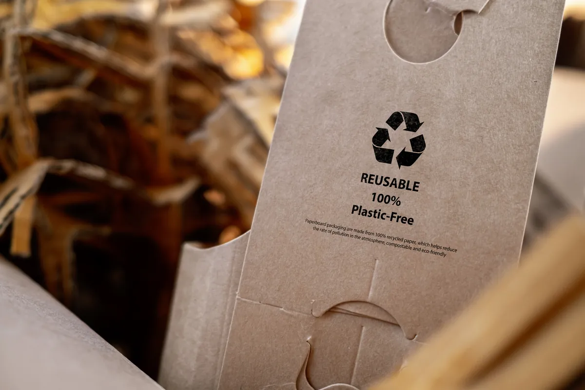 cardboard box in bin 