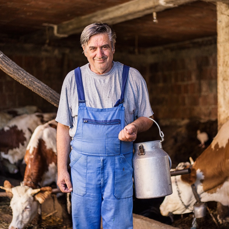 A dairy farmer.