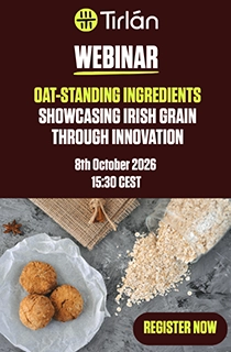 Banner with image of oats and pastry with a register now button and webinar title on the top of the image