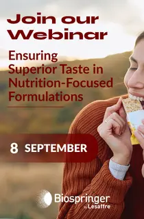 Biospringer Webinar Ensuring Superior Taste in Nutrition Focused Formulations