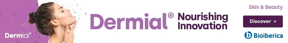 A banner with an image of woman with a campaign name and company logo with a Discover CTA button